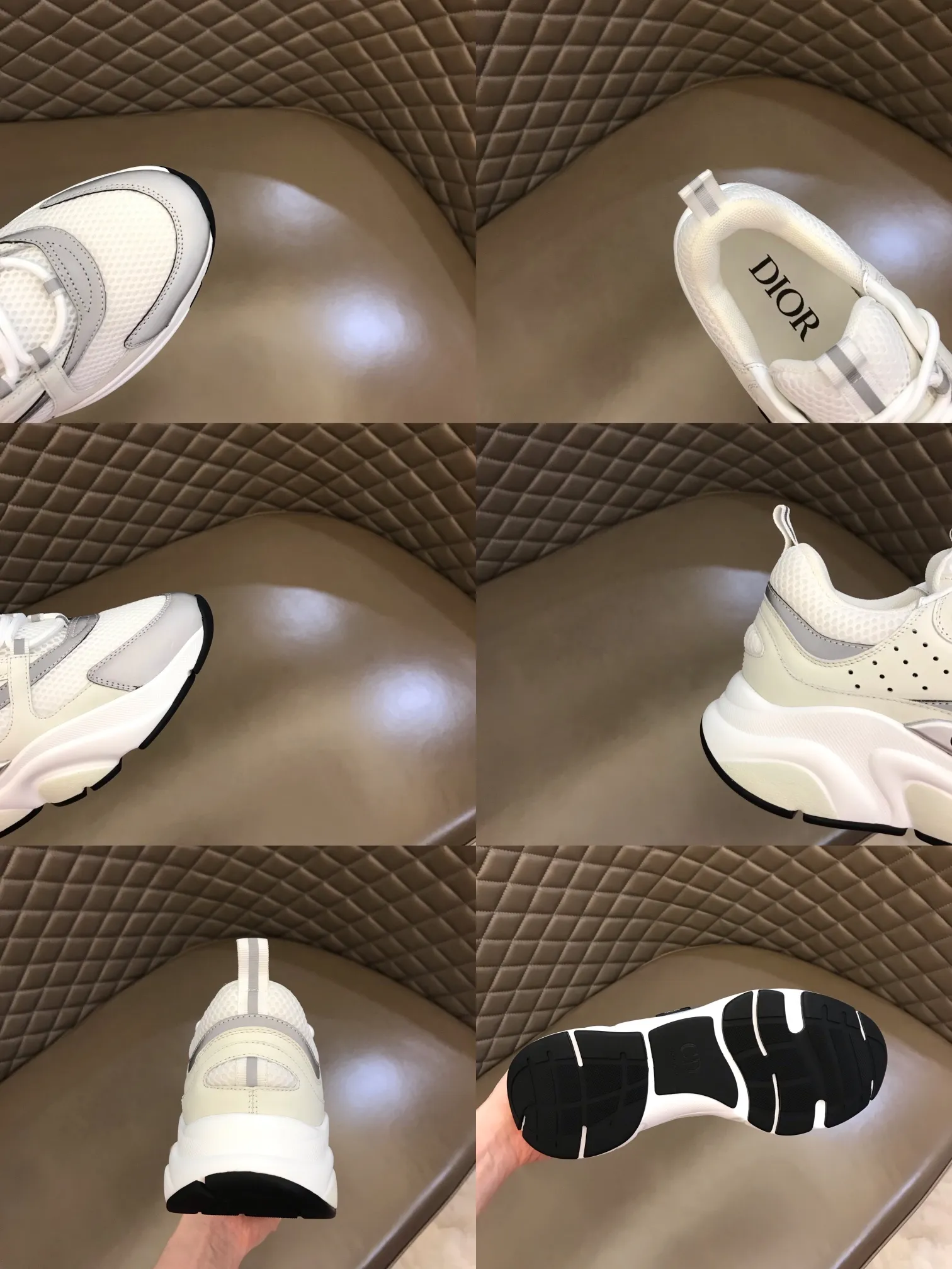 Factory price: 480💰 ◾️▫️Dior D®️ x 🆕 (high version) B22 men's jogging fashion sneakers, this single product draws inspiration from retro jogging shoes. It adopts a thick low-top design, with an upper made of black cow leather and mesh fabric, and a black and white engraved rubber sole. Black mesh fabric tongue and heel counters complement black laces, with an embossed "Di~r" logo embellishment on the side. These sneakers can be mixed and matched with a classic suit for a sporty chic look! Size: 39-45 (38, 46 can be customized)